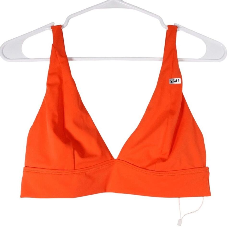 Flawed Sample Andie Swim Women's Triangle Bikini Top Small Orange 2641
